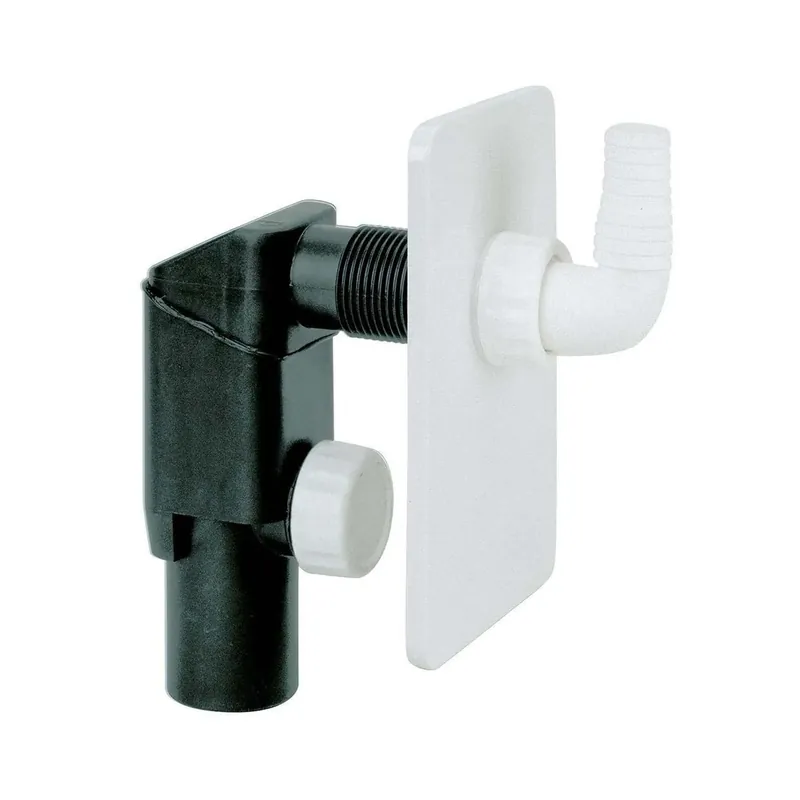 Beste Prijs Sifone a Incasso per scarico Lavatrice con Placca bianca Ø 40 mm