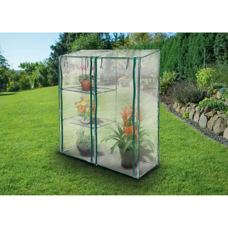 Serra da terrazzo a 3 ripiani h 155 x 143 x 50 cm Premium