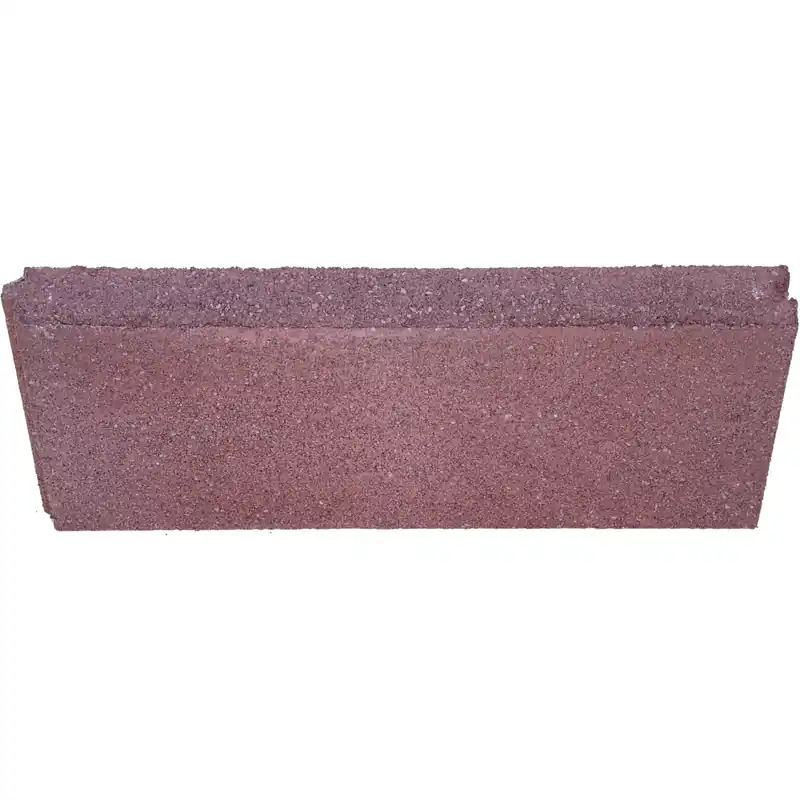 Korting Cordolo liscio dritto in cemento 50x5x20 cm rosso