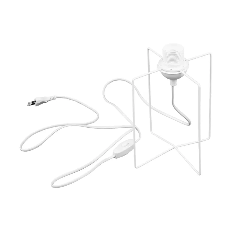Base per lampada da tavolo 1xE27 210x130x130 mm bianca Hoge Kwaliteit