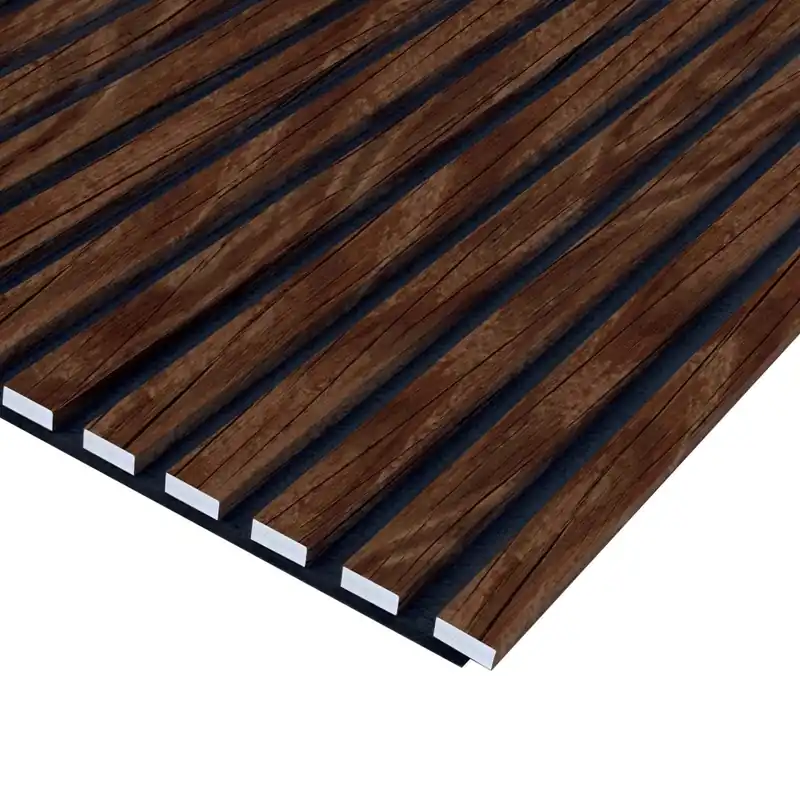 Tijdelijk Beschikbaar Pannello fonoassorbente decorativo PVC rovere rustico 240x57,25x1,9 cm