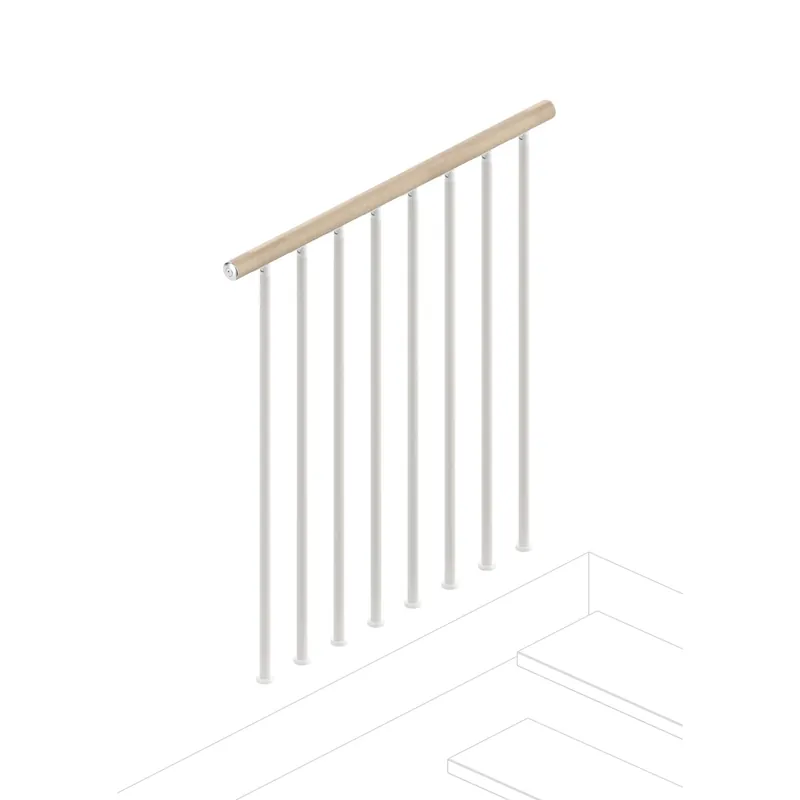 Balaustra a colonnine verticali chiara 100 cm Must-Have