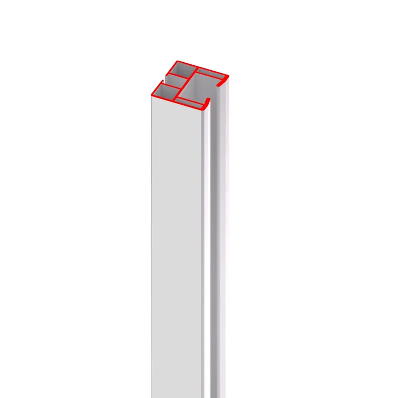 Veilige Betaling Binario di scorrimento superiore in PVC bianco pastello