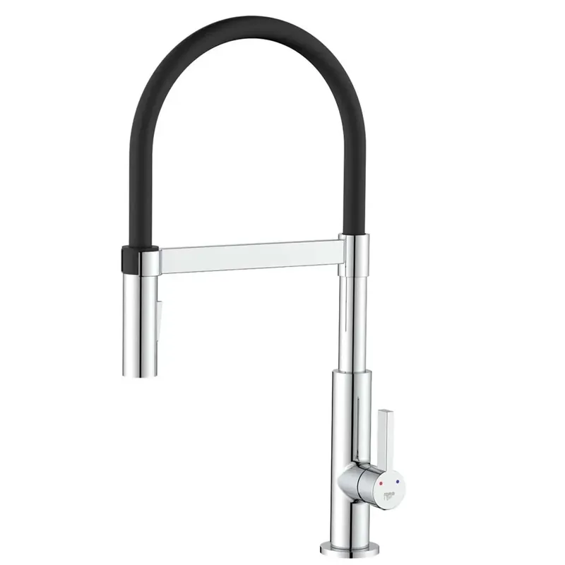 Miscelatore lavello alto Panama cromo/nero Exclusieve Aanbieding