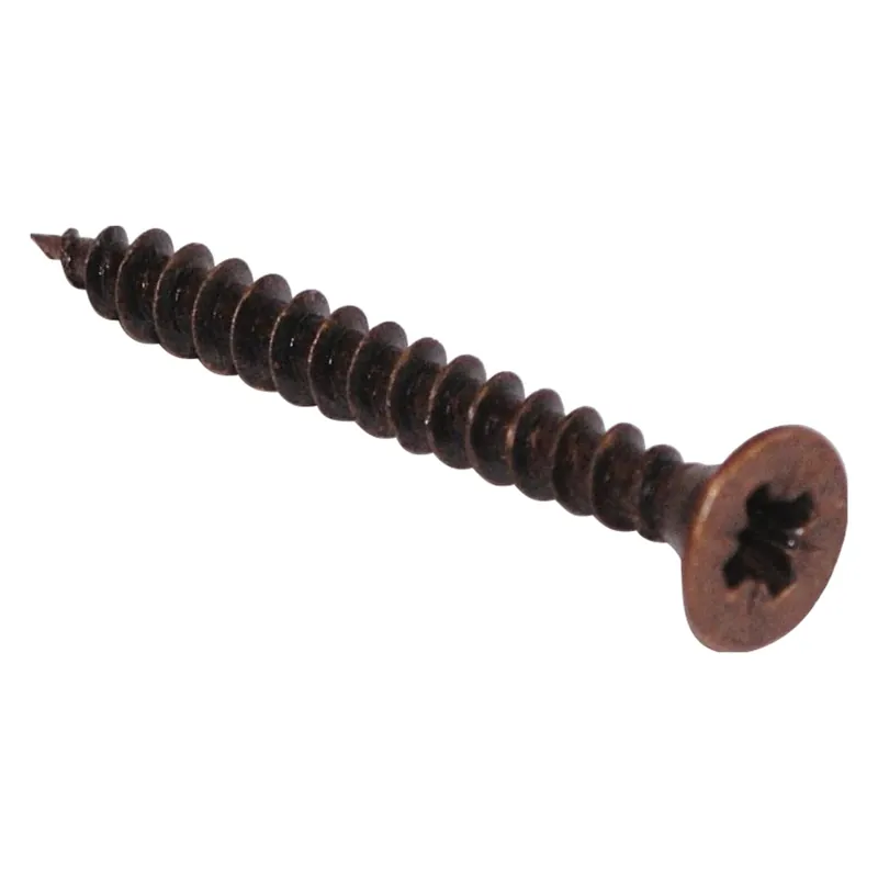Vite truciolare per legno in acciaio bronzato 4 mm x 35 mm 15 pz Uitverkoop