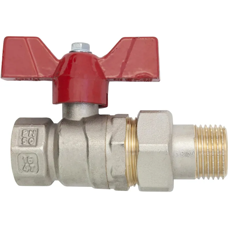 Weekendaanbieding Valvola a sfera 3/4" MF con bocchettone e farfalla