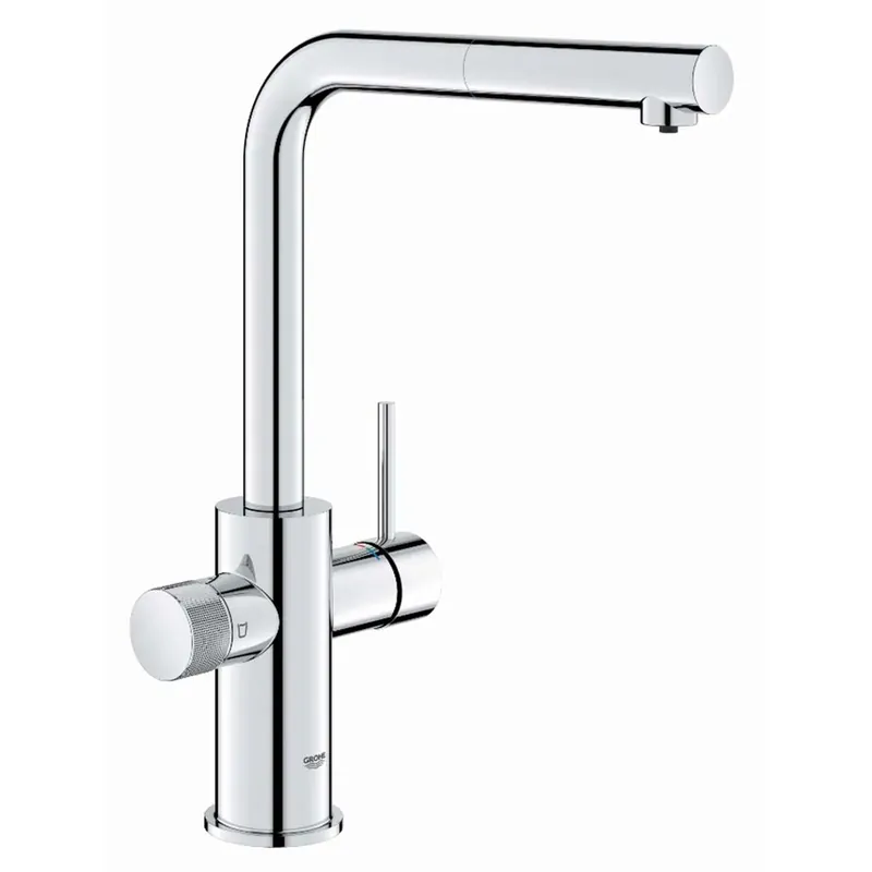 Lage Kosten Rubinetto cucina monocomando Grohe Blue Pure Minta doccetta estraibile cromo