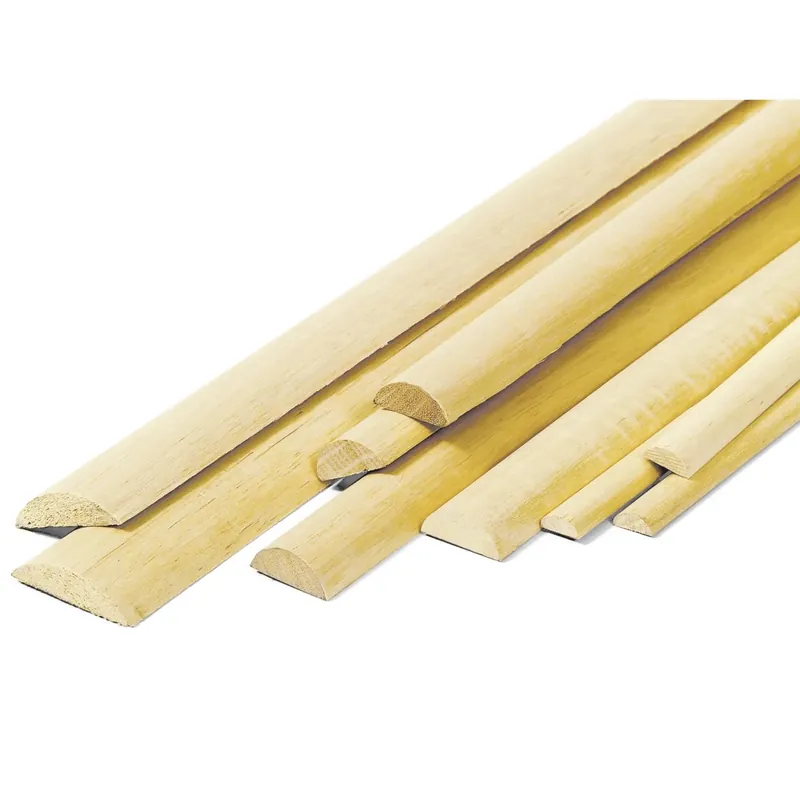 Bastoni mezzo tondi in kotò 10x20x2450 mm Uitverkoop