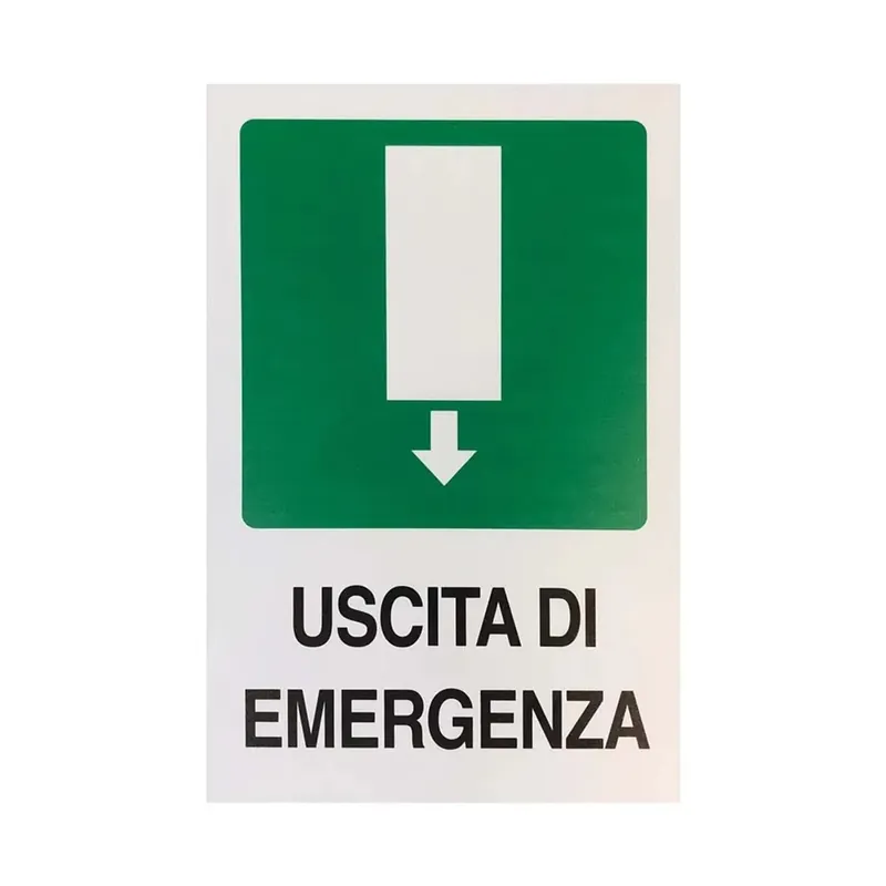 Weekendaanbieding Cartello uscita emergenza 20x30 cm