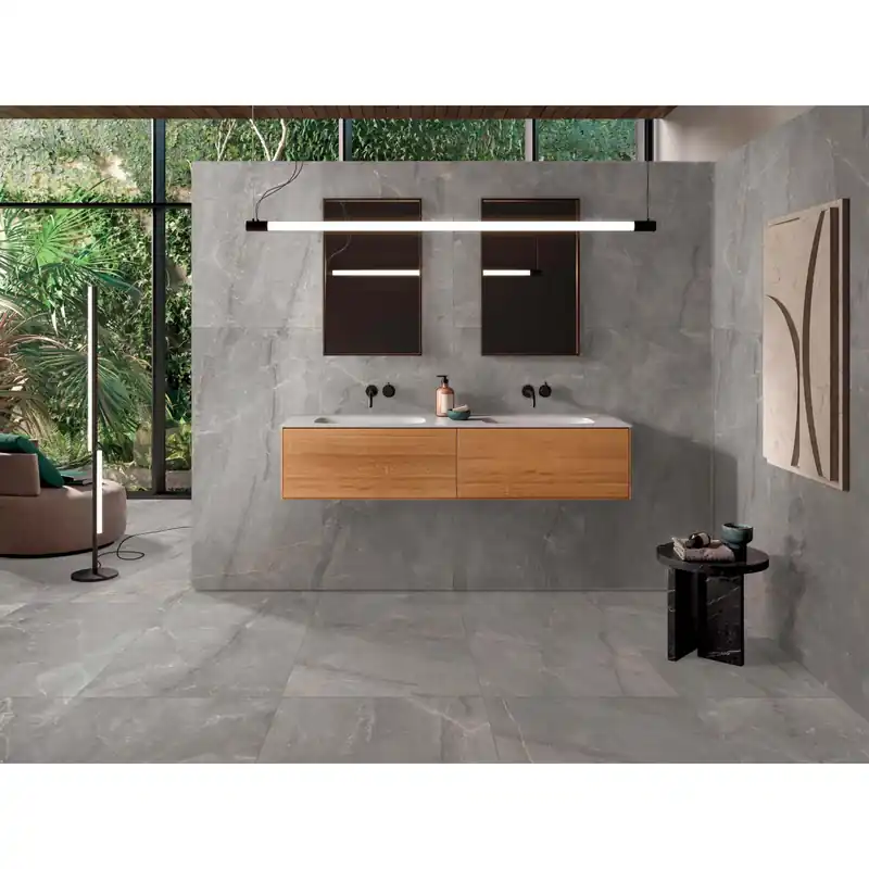 Bestseller Piastrella in gres porcellanato Charisma pietra grigio medio 60x60 cm 1,8 m²