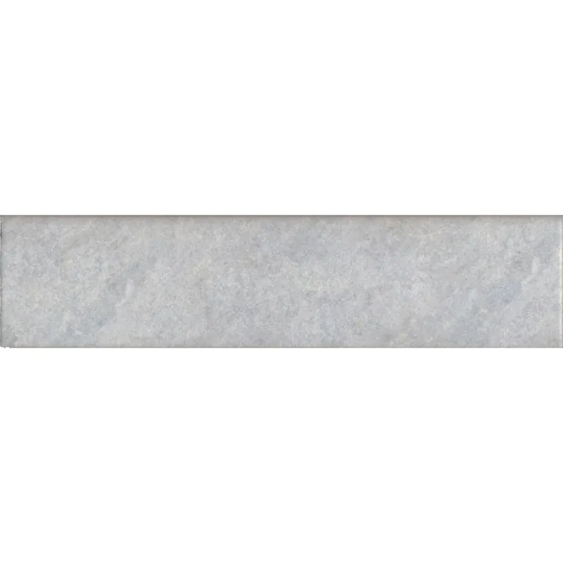 Actieprijs Battiscopa Spazio in gres porcellanato grigio 8 cm x 33,3 cm