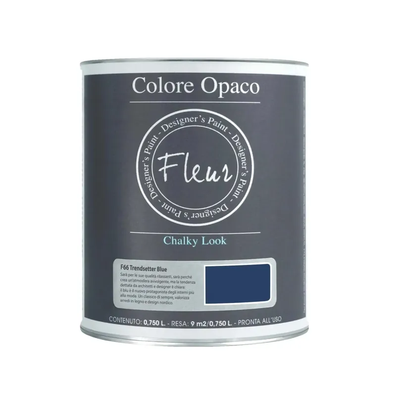 Weekendaanbieding Vernice Fleur chalky f66 Trendsetter Blue 0,75 l