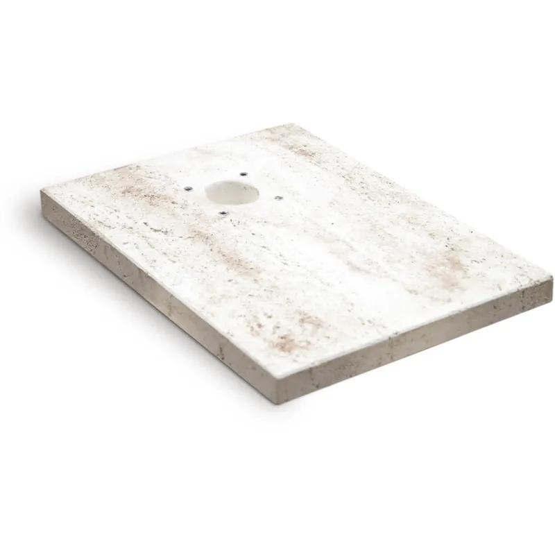 Base per fontana York in cemento effetto travertino 3x30x40 cm Bestseller