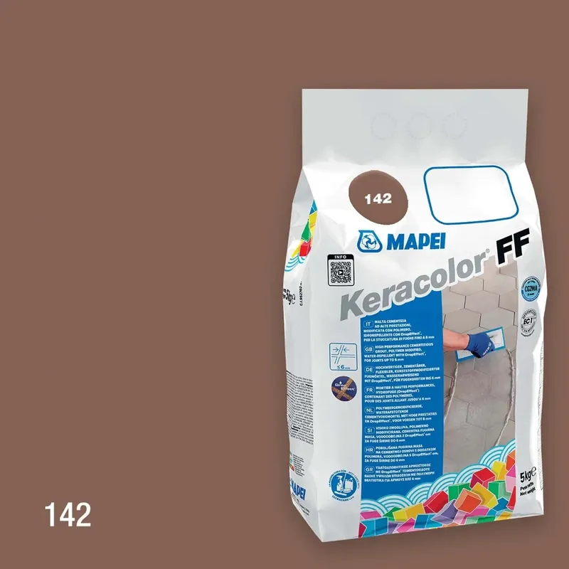 Alleen Vandaag Stucco per fughe Keracolor FF 5 kg idrorepellente 142 Marrone