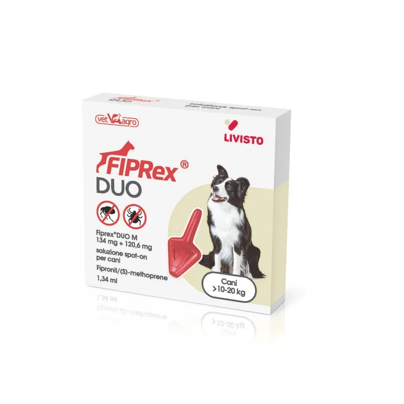 Voordeelprijs Antiparassitario Fiprex duo spot on cani in blister m 10-20 kg 1 pipetta
