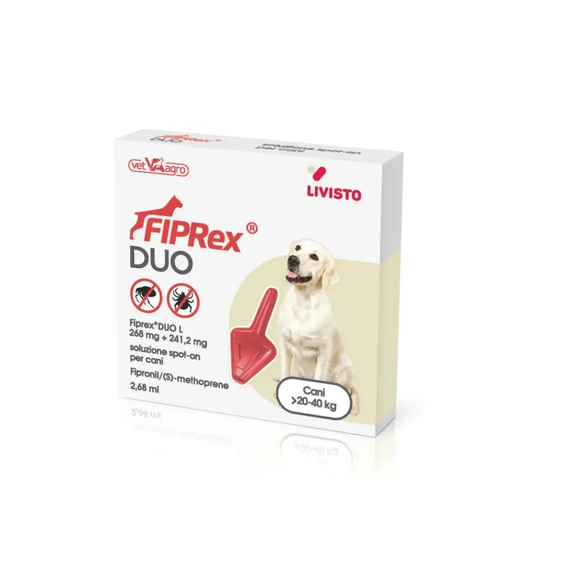 Antiparassitario Fiprex duo spot on cani in blister l 20-40 kg 1 pipetta Flitsaanbieding