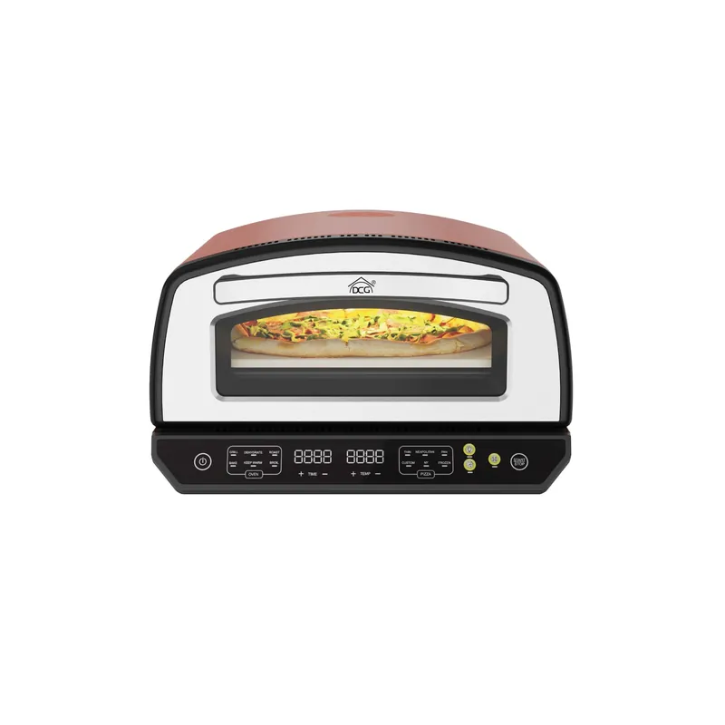 Forno elettrico per pizze DCG Ø 33 cm 2200 W 27,6x49,5 cm Gratis Retour