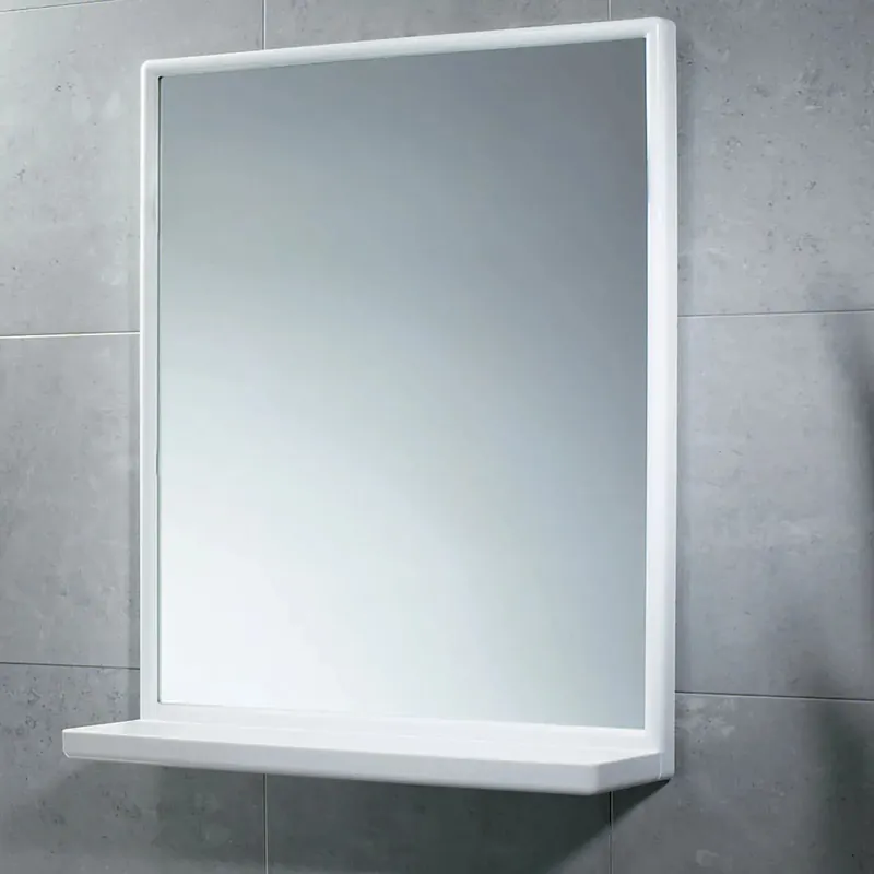 Weekendaanbieding Specchio 45 x 60 cm con mensola bianco