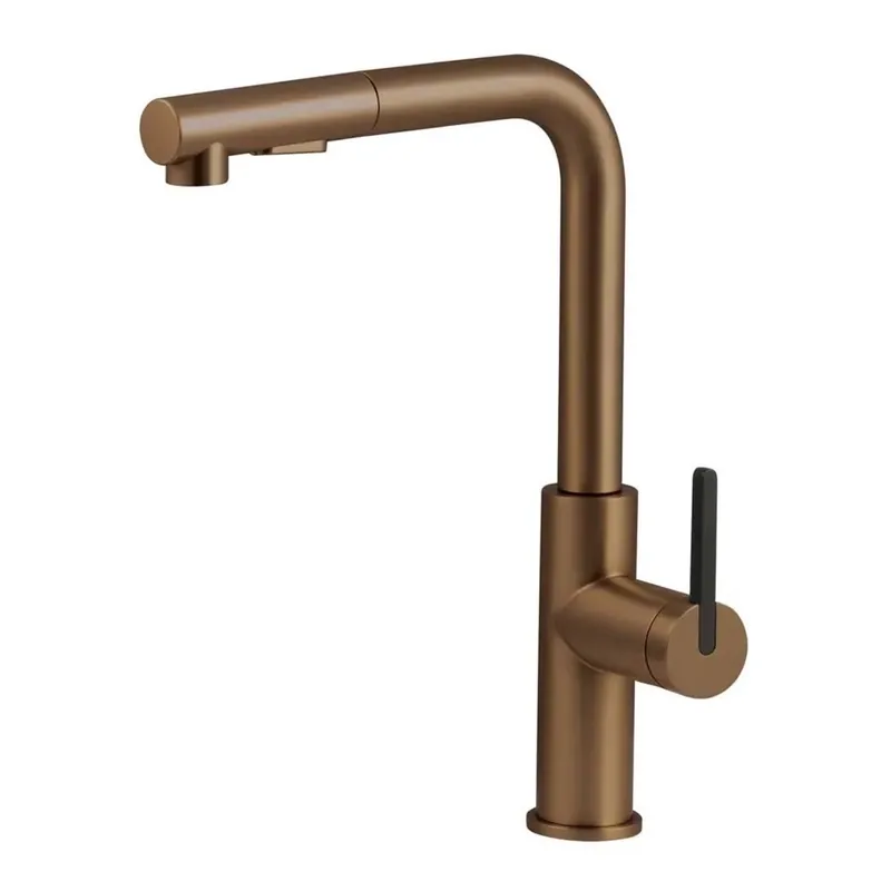 Koopje Rubinetto da cucina estraibile Idrostile Studio Design bronzo spazzolato