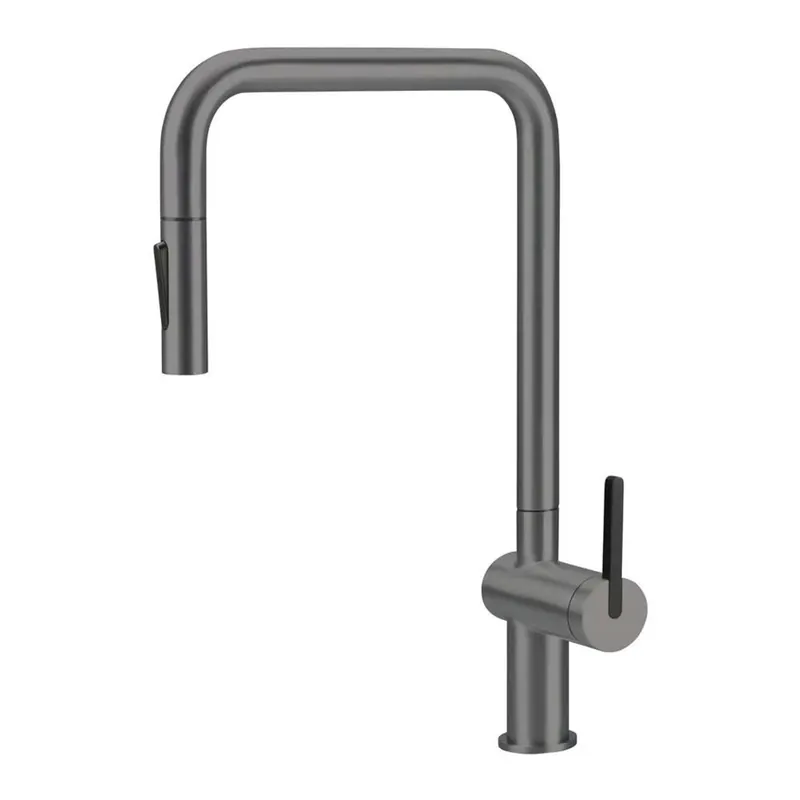 Express Levering Rubinetto da cucina bocca estraibile Idrostile Studio Design titanio