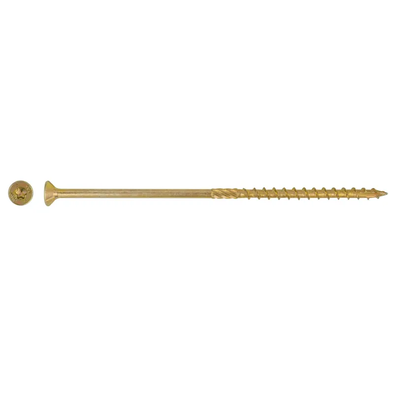 Vite per legno testa piana svasata T10 zincata giallo 3x25 mm 25 pz Beperkte Voorraad