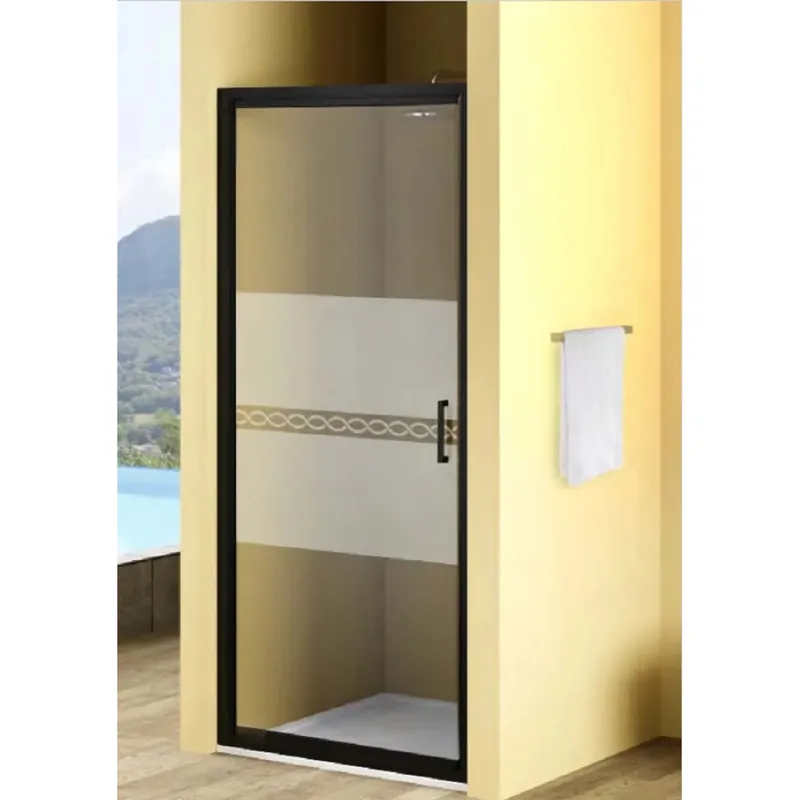Alleen Vandaag Porta battente doccia 1 anta Bild L77/83xH190 cm nero decoro 2