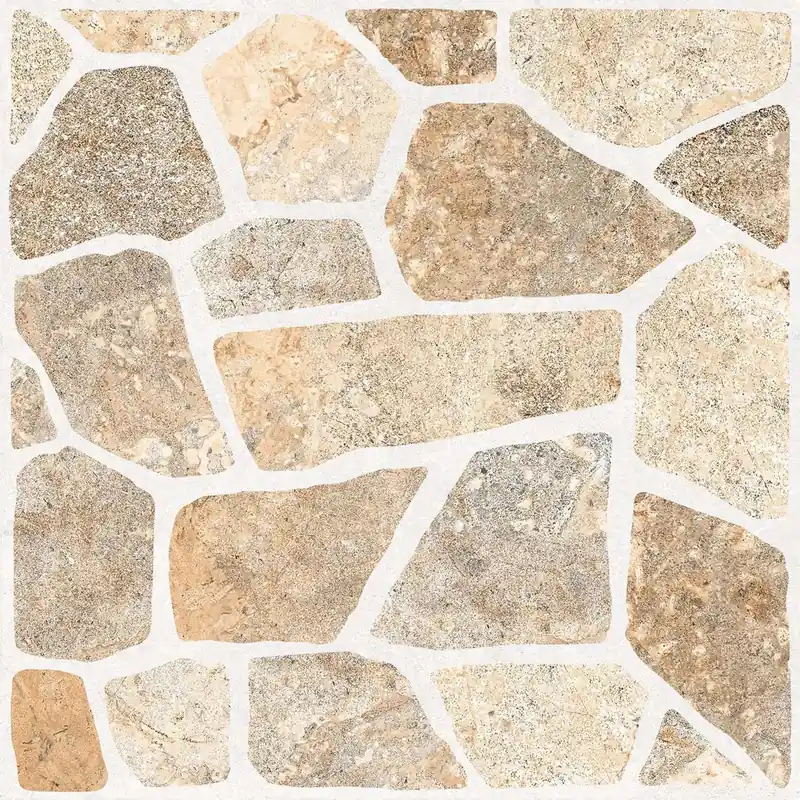 Superprijs Piastrella da esterno in porcellanato smaltato Ciottolino beige 32x32 cm