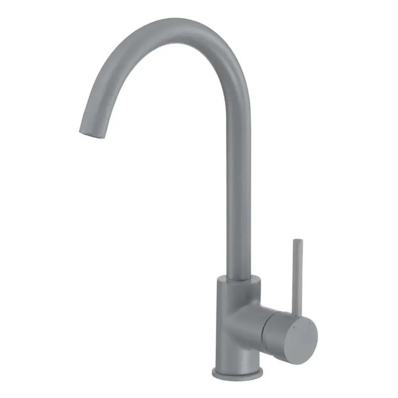 Veilige Betaling Miscelatore cucina monocomando Idrostile con flessibili 45 cm grigio opaco