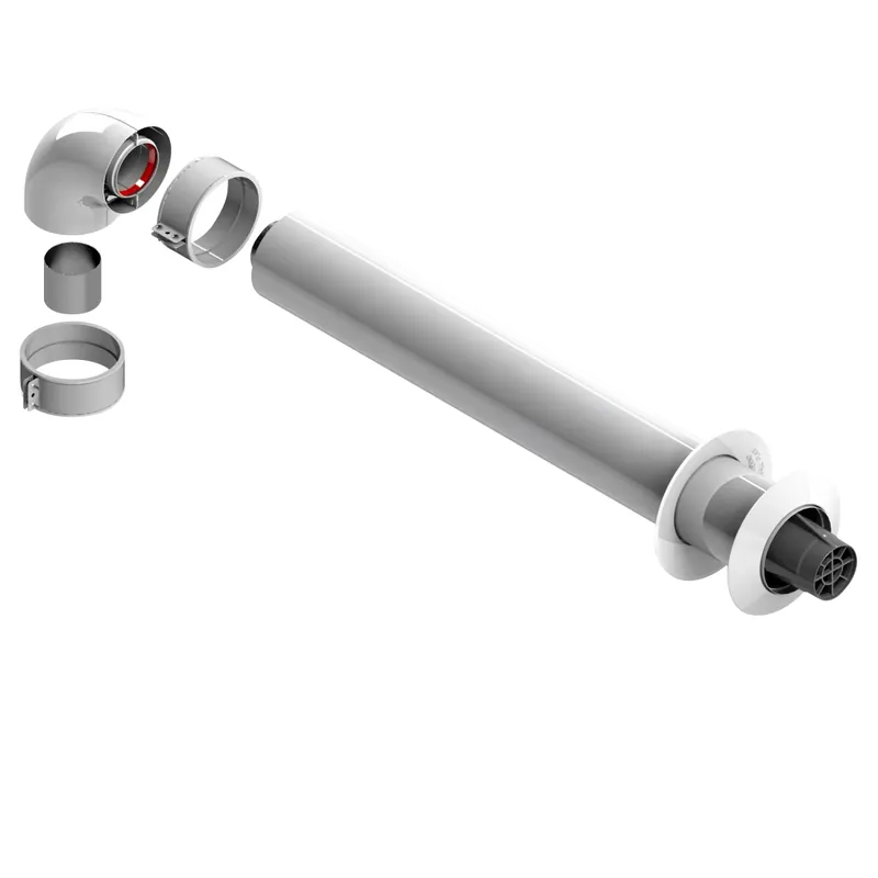 Kit fumi coassiale orizzontale 4 pezzi Laatste Versie