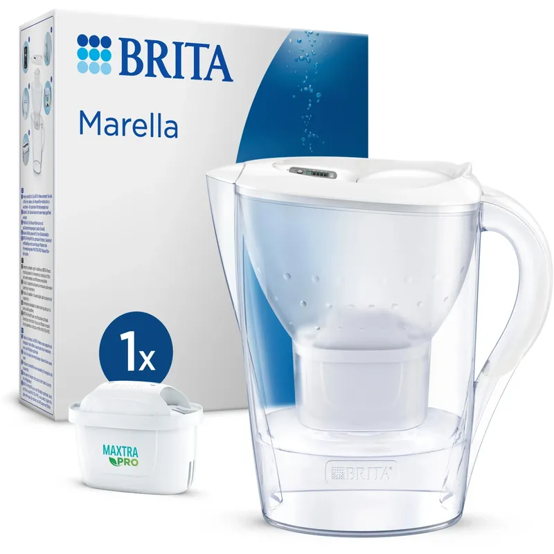 Caraffa filtrante Brita Marella 2,4 l bianco con cartuccia Maxtra Pro All-in-1 Koop Vandaag