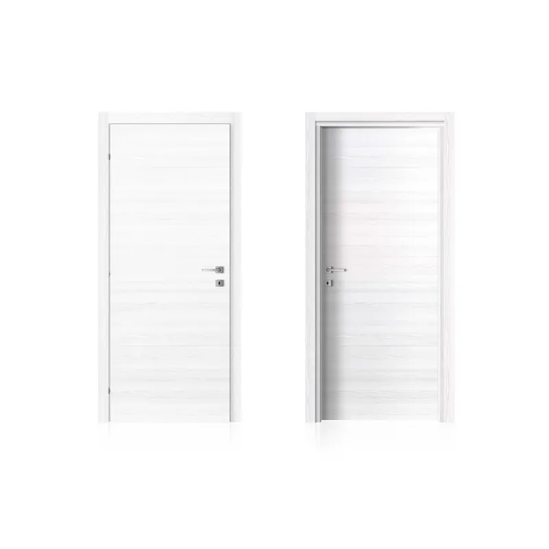 Actieprijs Porta a battente reversibile Crystal bianco ghiaccio 80x210 cm