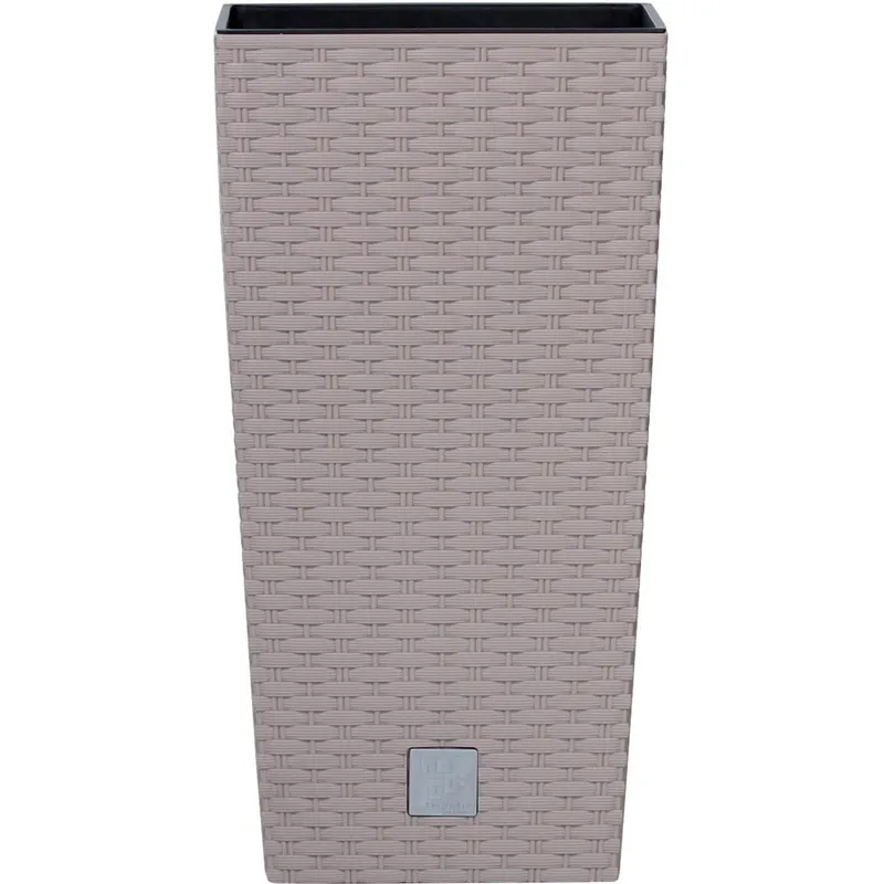 Aanbieding Portavaso Prosperplast effetto rattan 33x33x61 cm moka