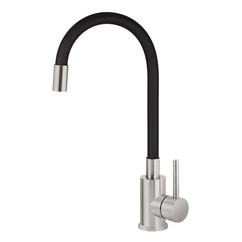 Seizoensaanbieding Rubinetto da cucina bocca elastica Idrostile 45 cm nero