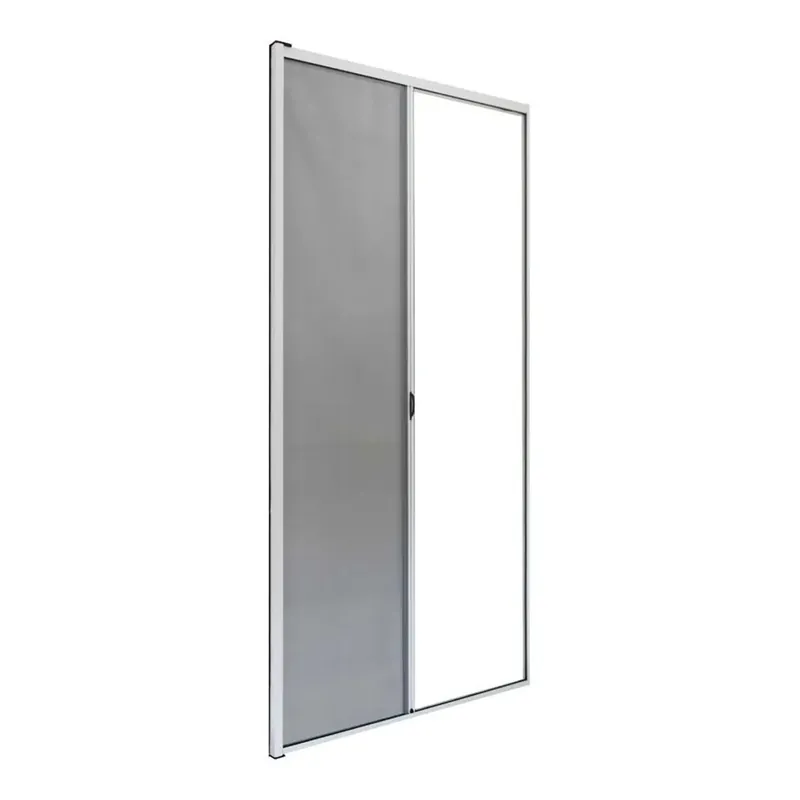 Zanzariera per porta con struttura in alluminio 120x140 cm bianco Rechtstreeks Van De Fabrikant