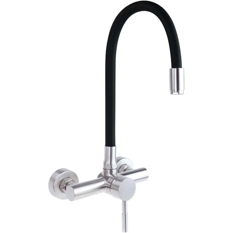 Rubinetto da cucina parete bocca elastica Idrostile Bestel Nu