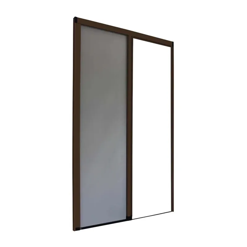 Zanzariera a rullo per porta con carrarmato ap laterale 135x240 cm marrone Beperkt Aanbod