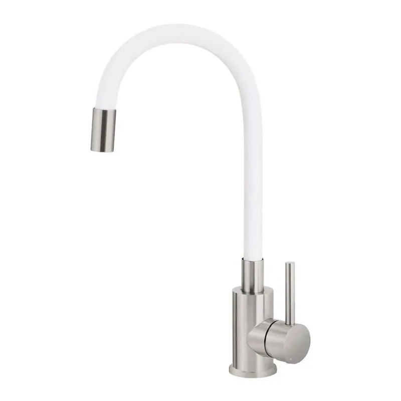 Gratis Retour Rubinetto da cucina bocca elastica Idrostile acciaio spazzolato