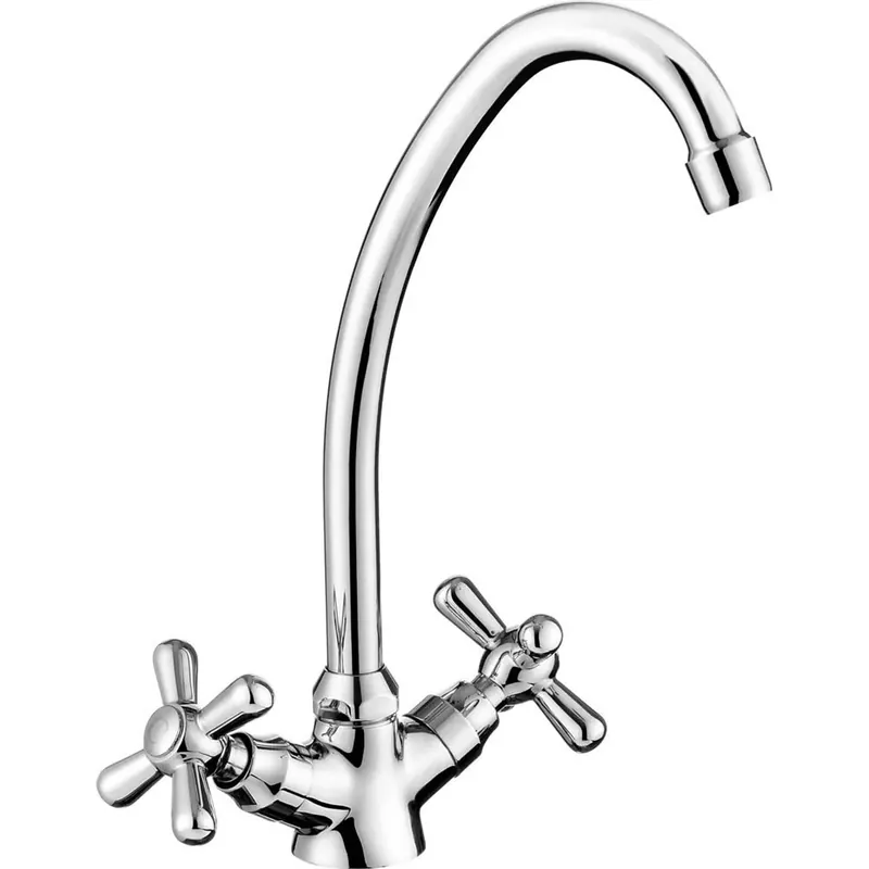 Snelle Levering Miscelatore cucina da appoggio Idrostile acciaio 304 flusso S cromo lucido