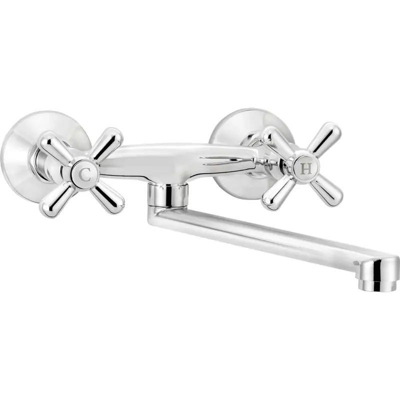 Miscelatore da cucina parete Idrostile cromo satinato Hete Deal