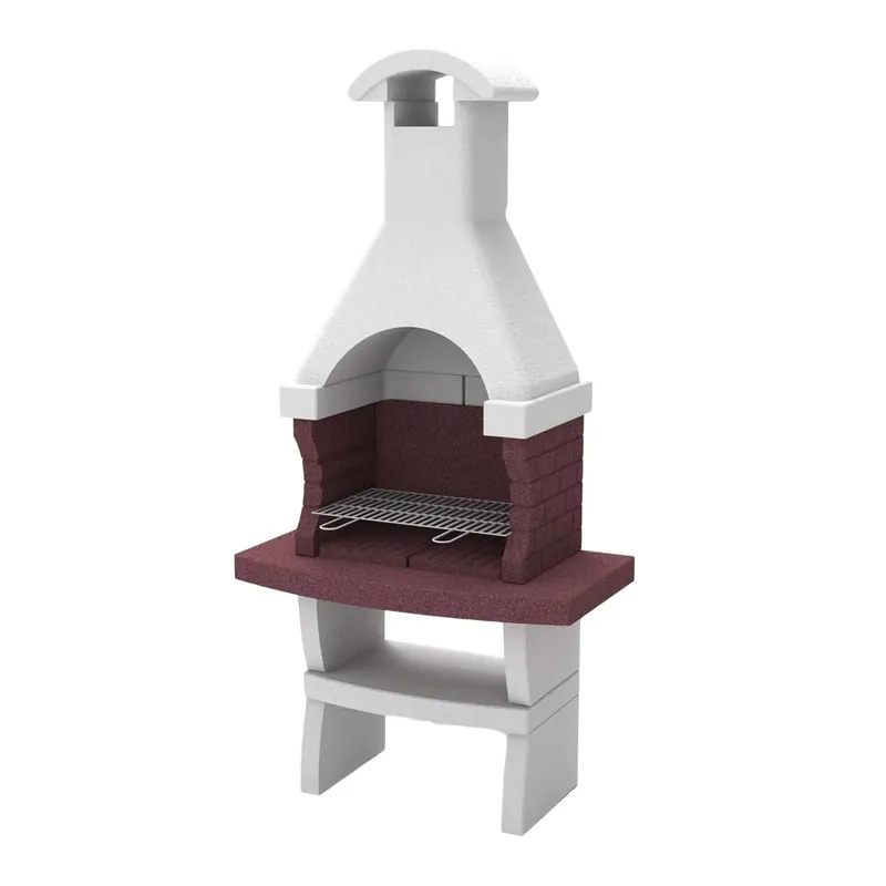 Barbecue a carbonella e legna Olbia H 236 x L 79 x P 65 cm Gecertificeerd