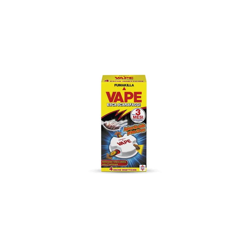 Weekendaanbieding Esca scarafaggi e blatte Vape gel insetticida pronto all`uso 3 mesi 4x2g