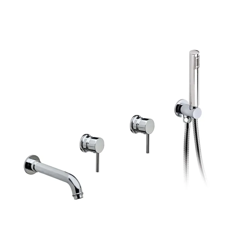 Must-Have Miscelatore vasca incasso a parete Nicole 50x19x5,5 cm cromato