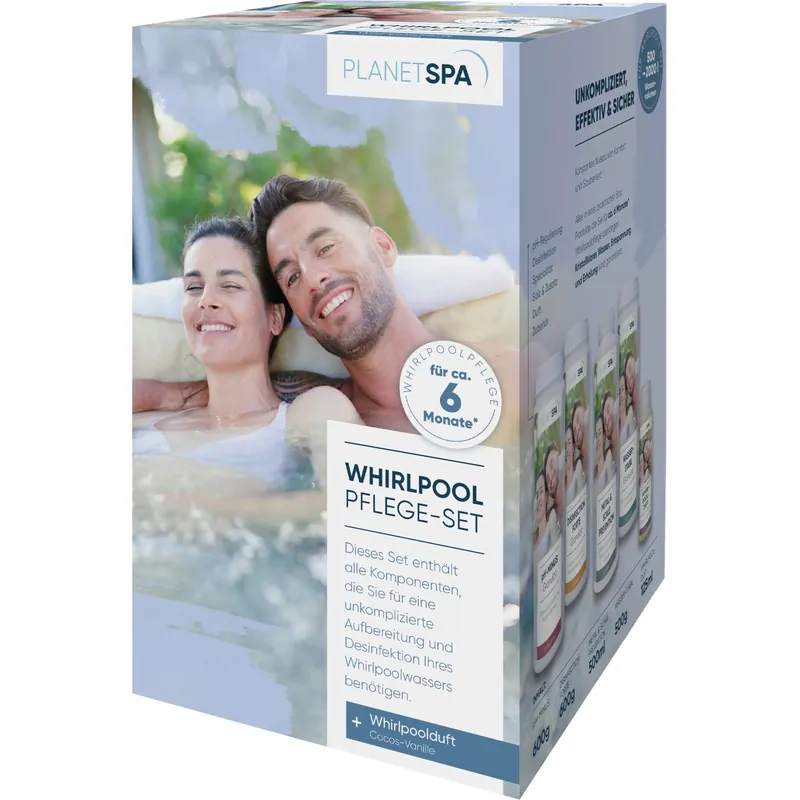 Aanbieding Set base cura spa cloro Planet Spa con strisce test e dosatore