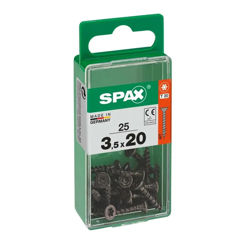 Vite Spax testa multipla svasata t-star plus t20 zincatura nera s 25 pz Voordeelprijs