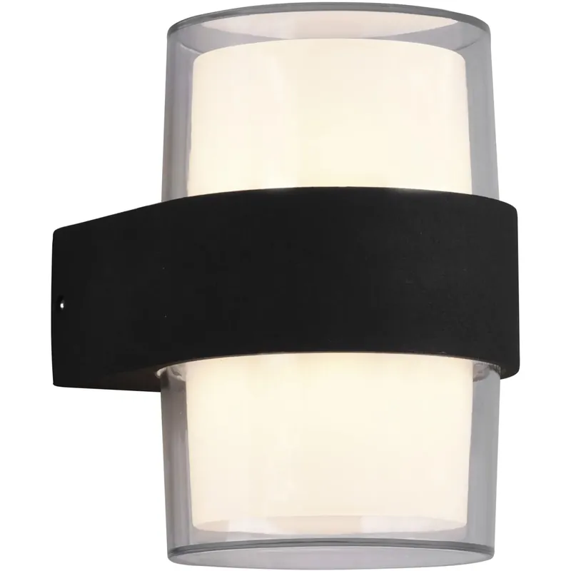 Aanbieding Applique da esterno Molina 2x500 lm bianco caldo 9x13 cm antracite