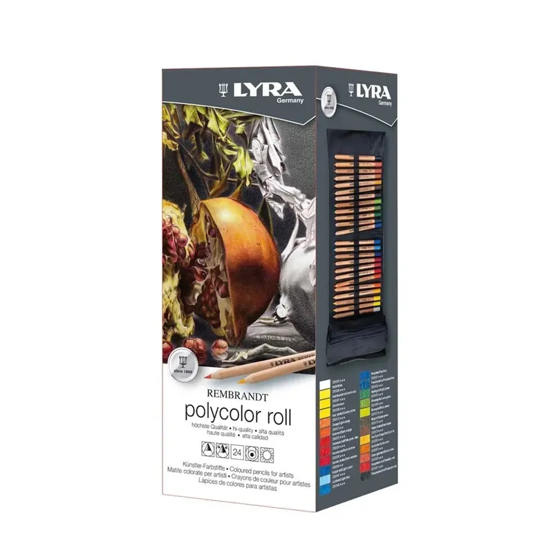Aanbieding Matite colorate assortite in set astuccio POLYCOLOR ROLL 24 pz