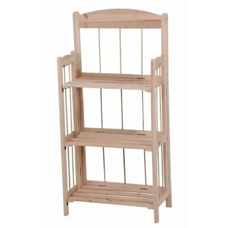 Finale Uitverkoop Scaffale in legno di abete 3 ripiani 44x23x92 cm
