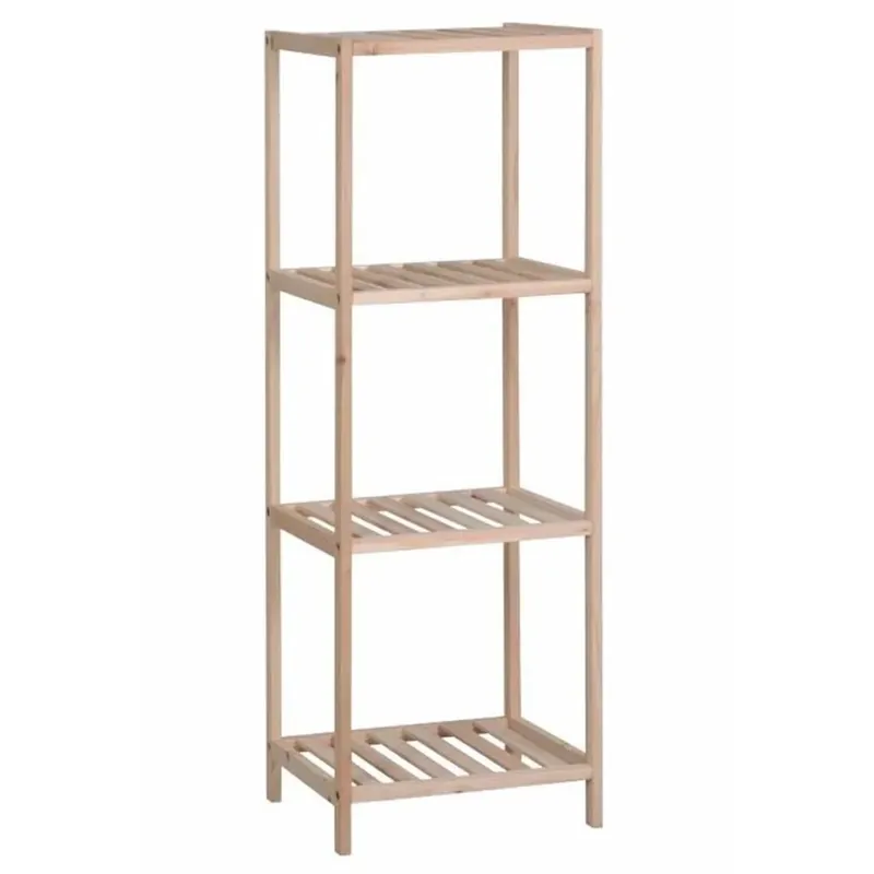 Premium Scaffale in legno di abete 4 ripiani 35x30x100 cm