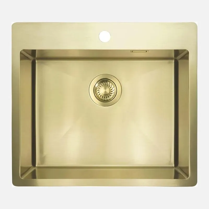 Shop Nu Lavello 1 vasca forma orizz Idrostile Ciego de Ávila 505x200 mm oro spaz