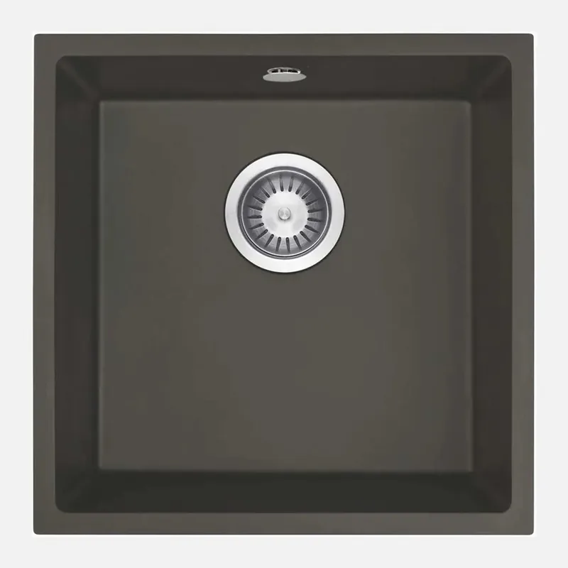 Gecertificeerd Lavello 1 vasca sottotop Idrostile Colón 440x200 mm Antracite Metallizzato